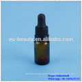 amber bottle dropper with 18/410 balck tamper evident dropper